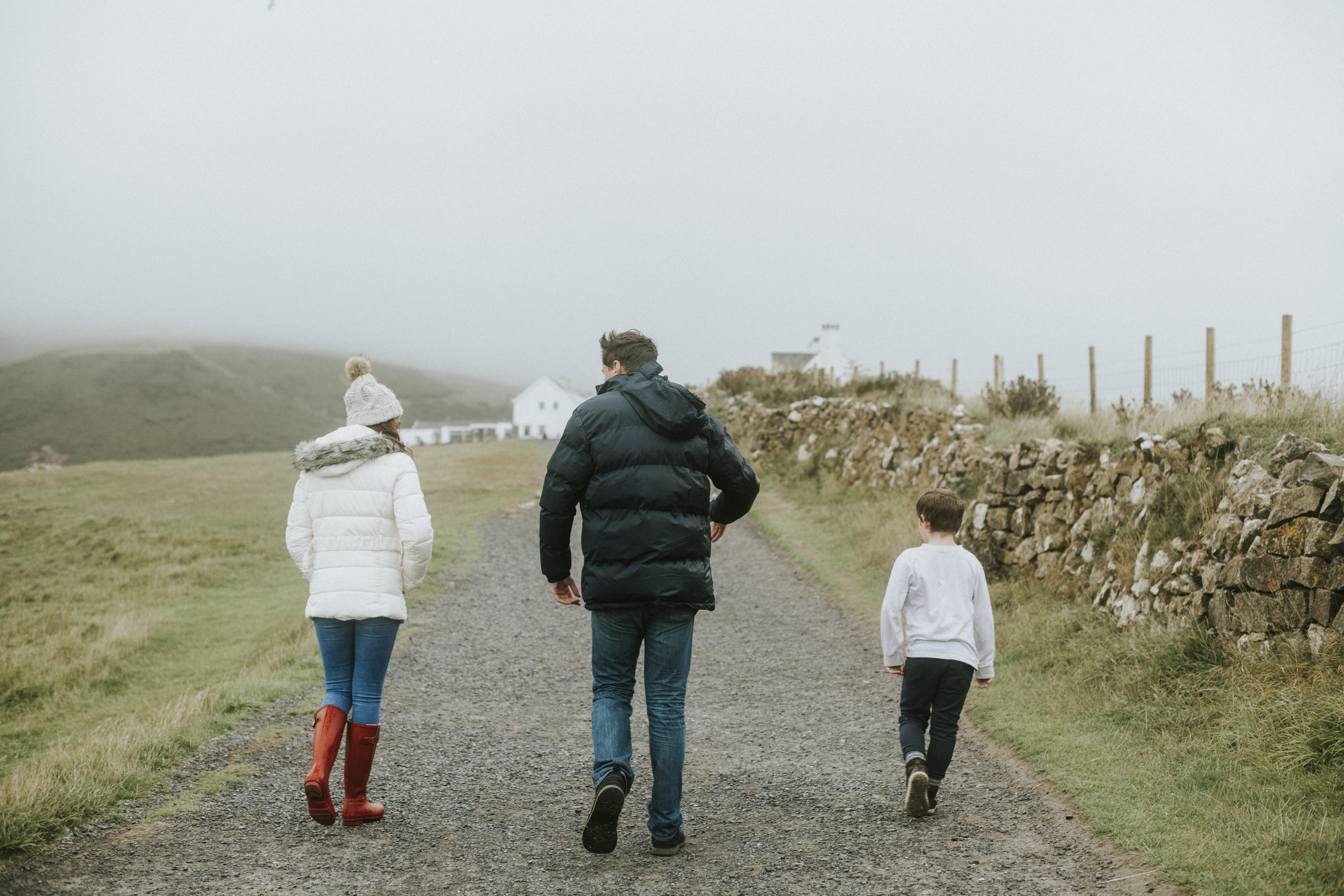 Family walking together